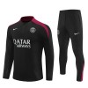 Paris Saint-Germain Sweat d'Entraînement Quarter-Zip 2024-25 Noire Enfant Paris Saint-Germain Sweat d'Entraînement Quarter-Zip 2024-25 Noire Enfant